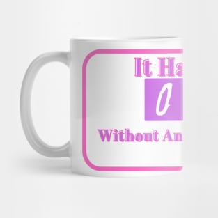 LGBTQ Humor Tee - "0 Days Without Gay Thoughts" Shirt, Funny Pride Clothing, Perfect Gift for Pride Month and Parades Mug